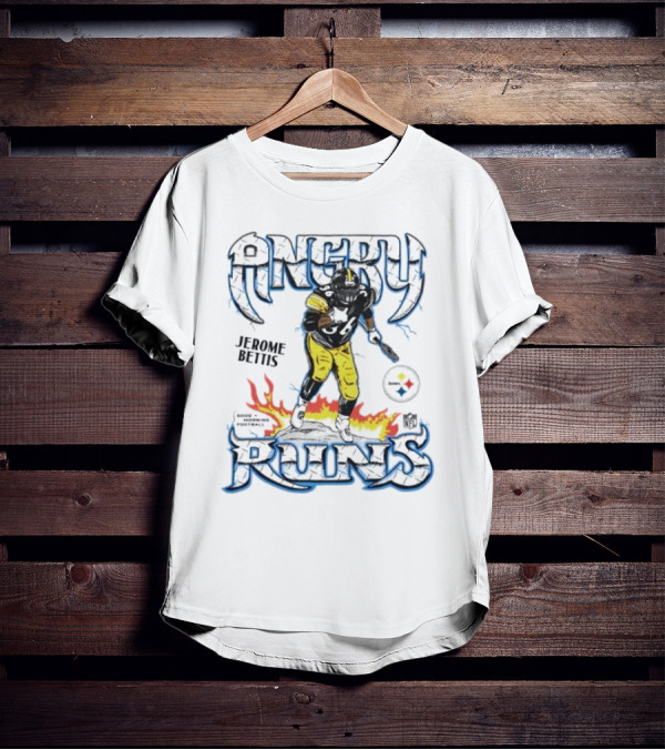 Angry Runs Jerome Bettis Pittsburgh Steelers NFL Good Morning Football T-Shirt
