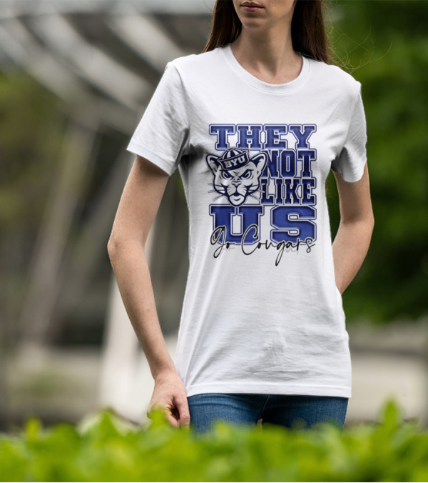 BYU Cougars They Not Like Us Go Cougars T-Shirt