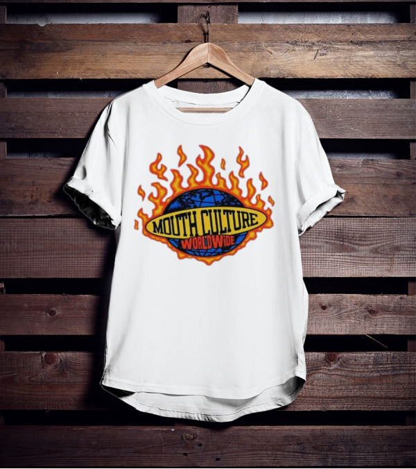 Mouth Culture Worldwide Flaming Globe T-Shirt