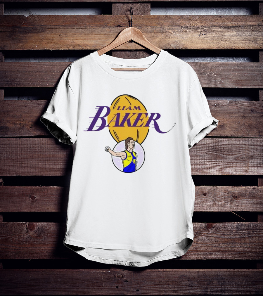 Liam Baker West Coast Eagles Australian Rules Football Themed T-Shirt