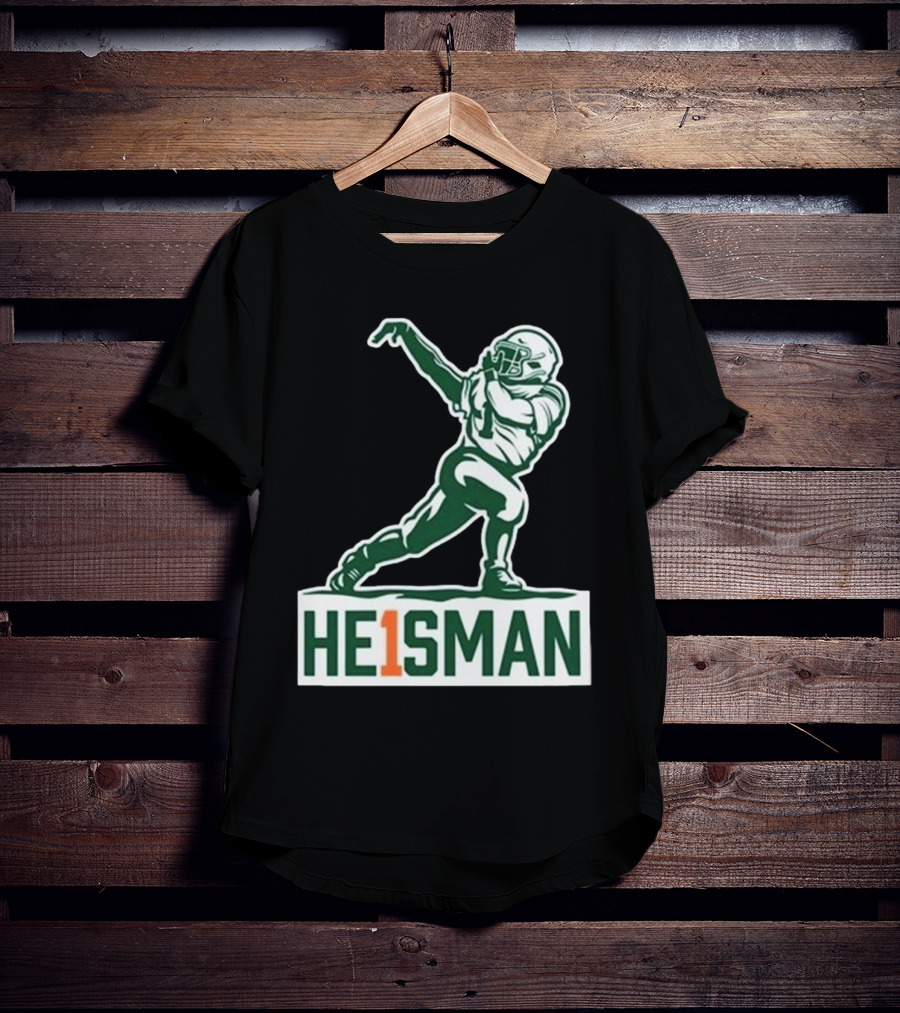 Cam HE1SMAN Football Heisman Pose T-Shirt