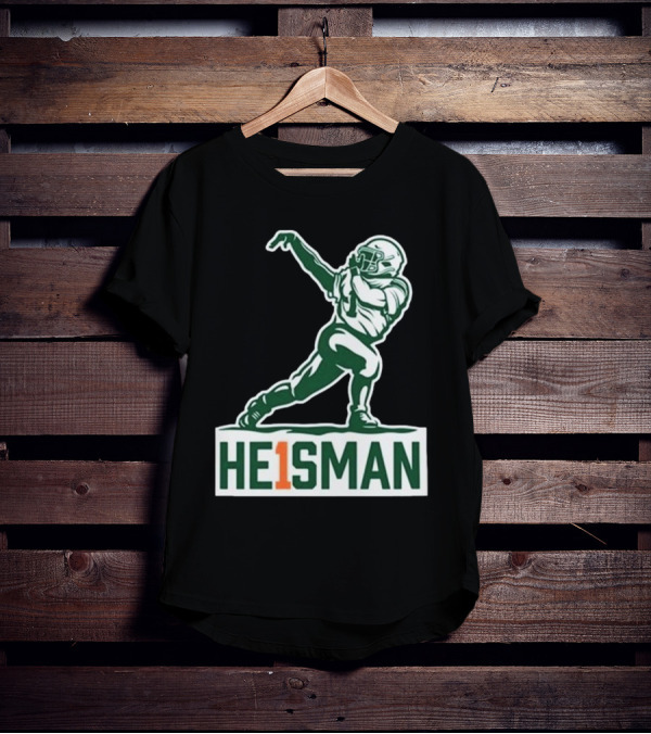 Cam HE1SMAN Football Heisman Pose T-Shirt
