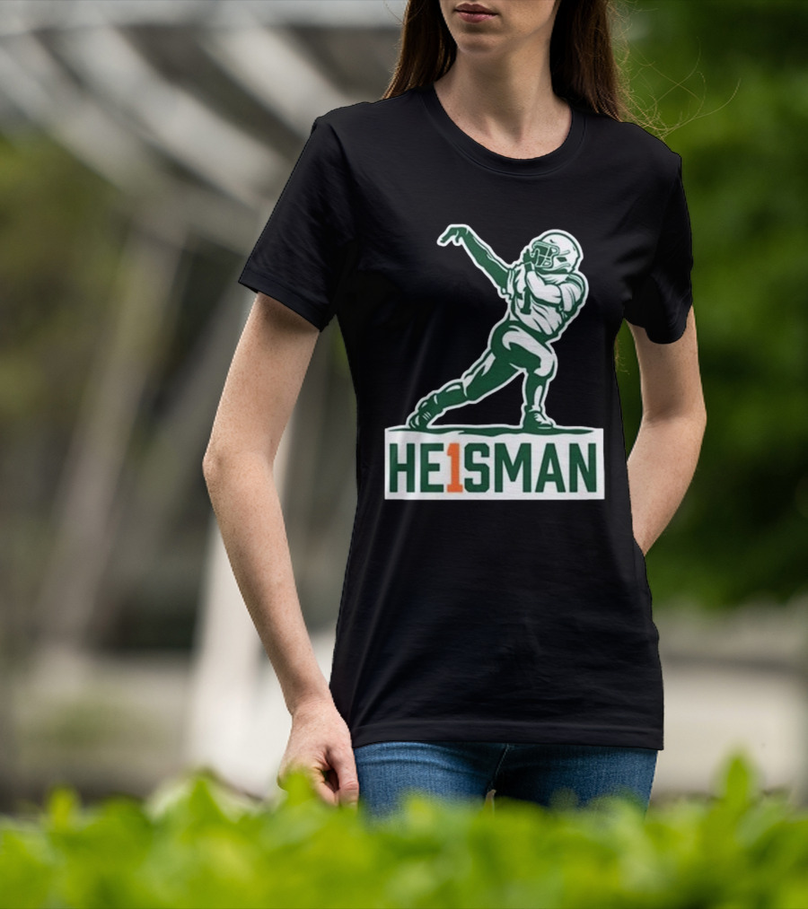 Cam HE1SMAN Football Heisman Pose T-Shirt