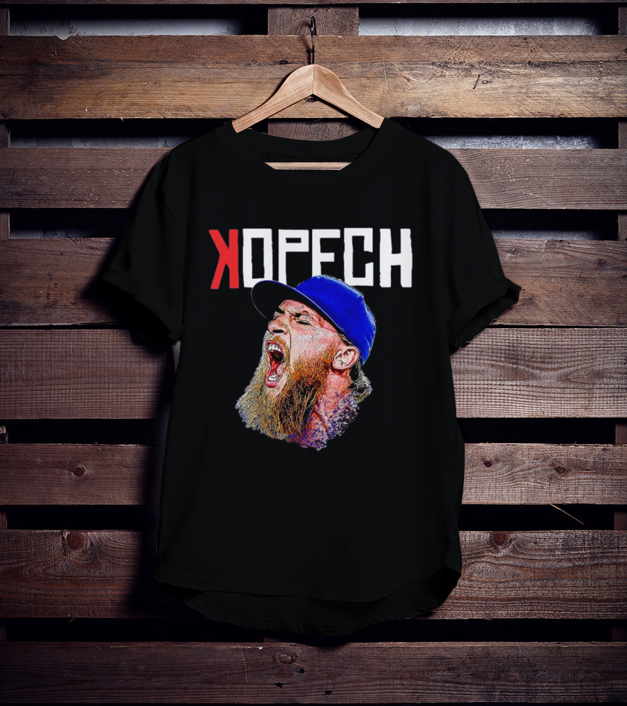 Michael Kopech Scream Yelling Illustration Blue Cap T-Shirt