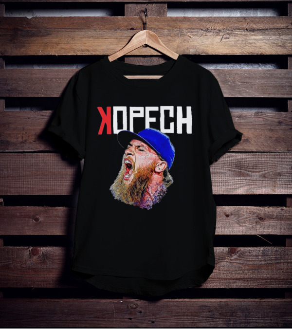 Michael Kopech Scream Yelling Illustration Blue Cap T-Shirt