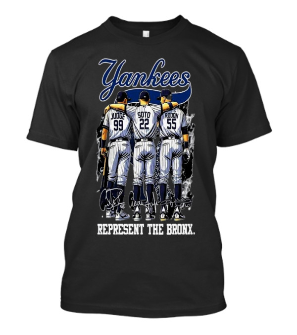 Yankees Judge Soto Rodon Represent The Bronx Signatures T-Shirt