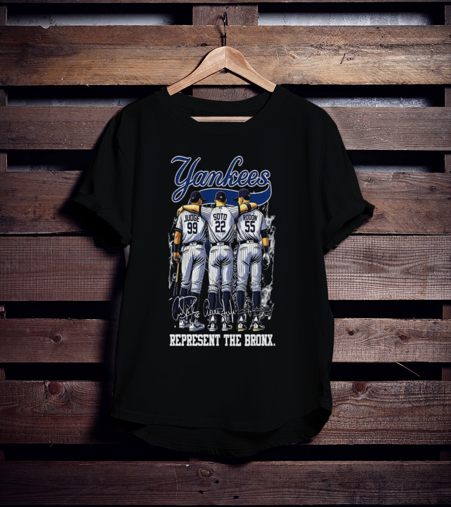 Yankees Judge Soto Rodon Represent The Bronx Signatures T-Shirt
