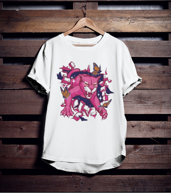 Florida Panthers Pink In The Rink Butterfly Breakthrough T-Shirt