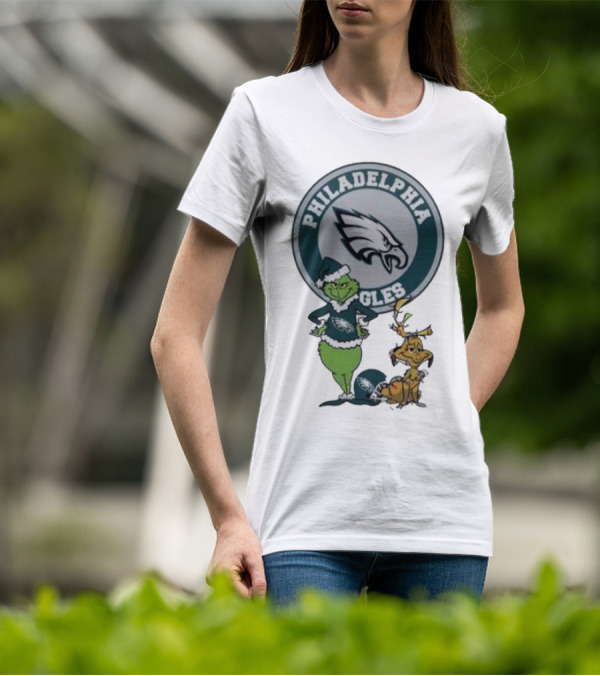 Philadelphia Eagles Grinch Max Merry Christmas T-Shirt
