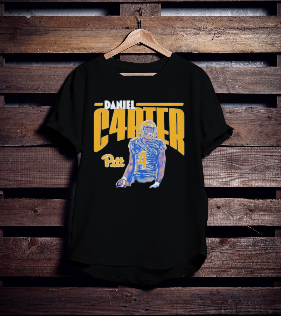 Daniel Carter Pitt Panthers Football Player Cartoon T-Shirt
