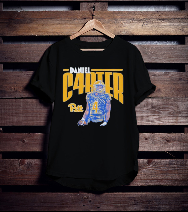 Daniel Carter Pitt Panthers Football Player Cartoon T-Shirt