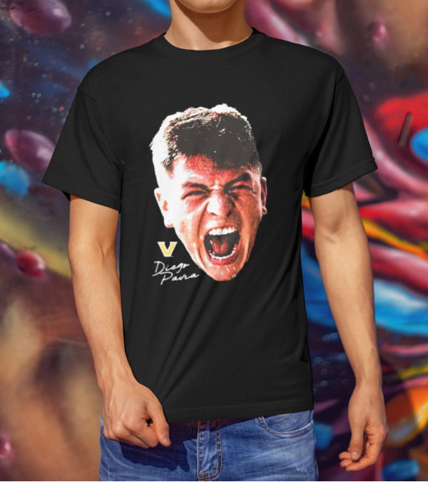 Diego Pavia Vanderbilt Commodores Signature Swag Head T-Shirt