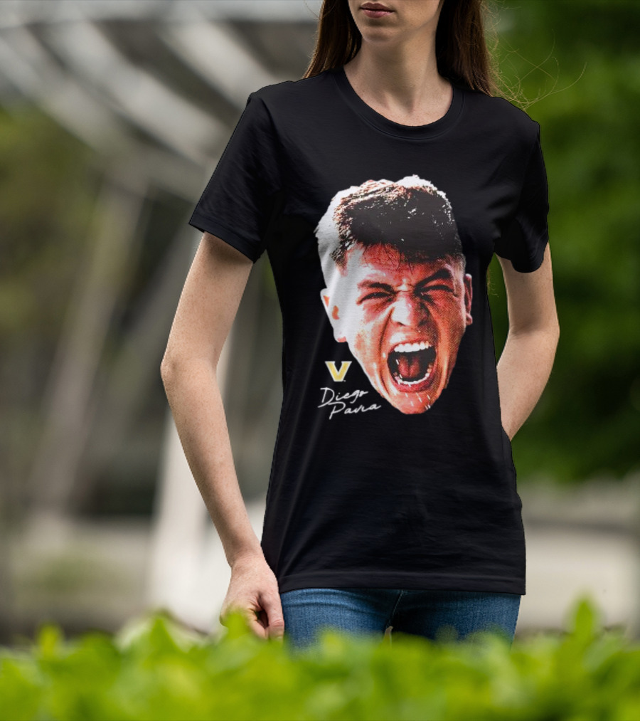 Diego Pavia Vanderbilt Commodores Signature Swag Head T-Shirt