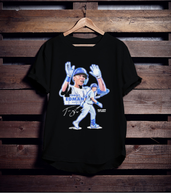 Tommy Edman Player 60 NLCS MVP Los Angeles Dodgers Signature T-Shirt