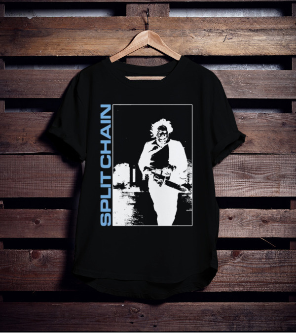 SPLIT CHAIN Chainsaw Runner Monochrome T-Shirt