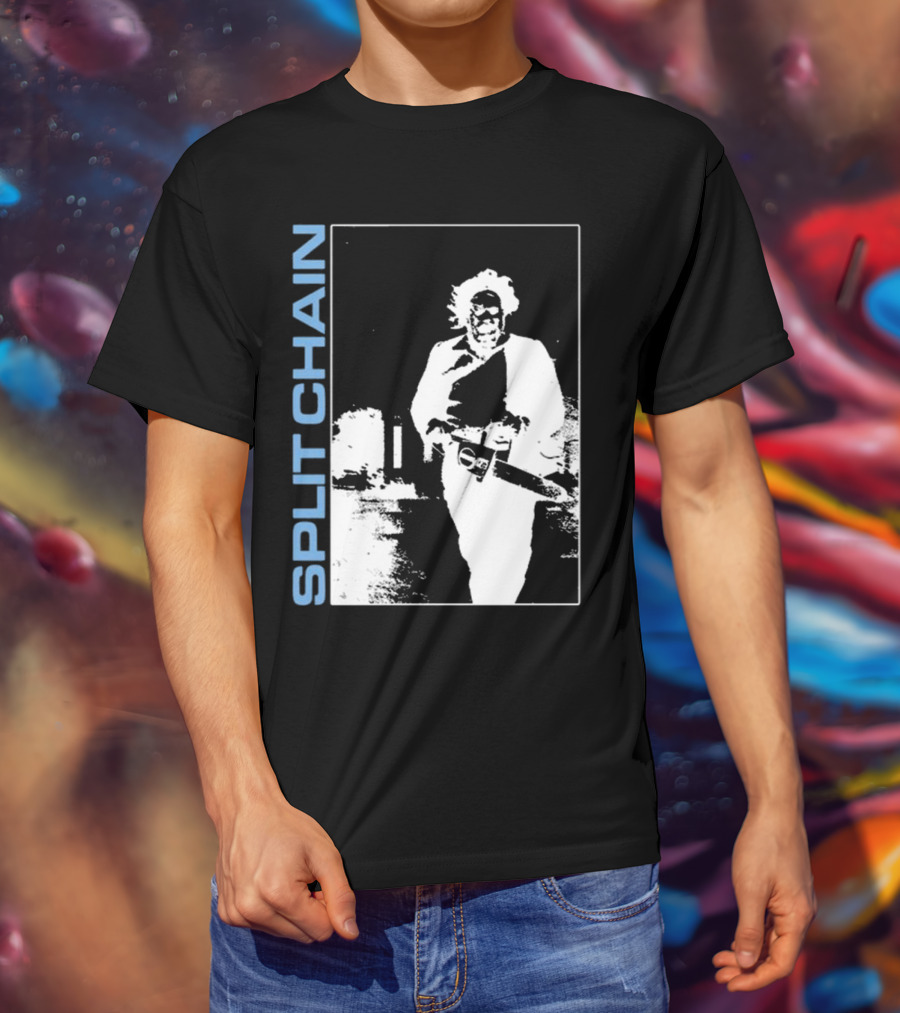 SPLIT CHAIN Chainsaw Runner Monochrome T-Shirt