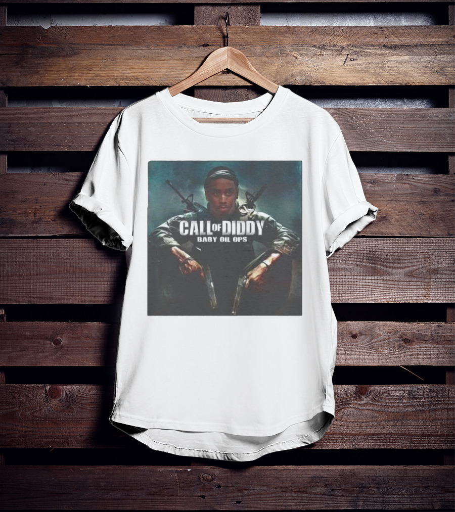 Call Of Diddy Baby Oil Ops Parody Game Soldier Image T-Shirt