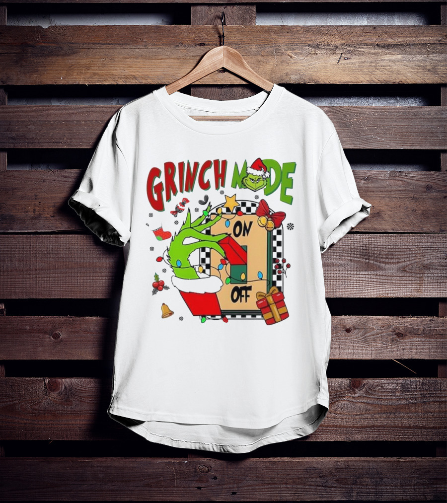 Grinch Christmas Mode On Off T-Shirt