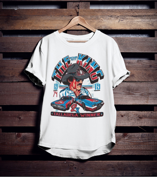 Richard Petty The King 2x Talladega Winner 1974 1979 T-Shirt