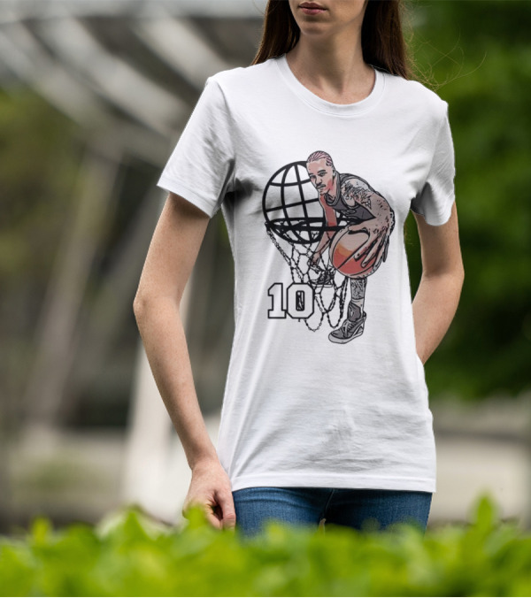 Jeremy Sochan San Antonio Spurs Basketball Geobasket Number 10 T-Shirt
