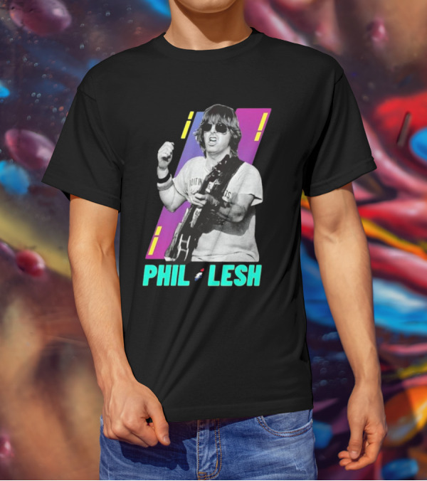 Phil Lesh Colorful Retro Style Grateful Dead Bassist Image T-Shirt
