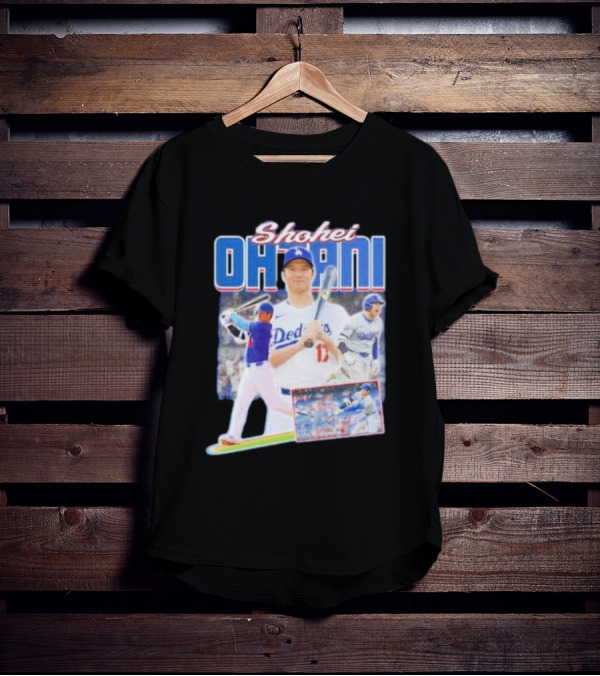 Shohei Ohtani Dodgers Baseball Collage T-Shirt