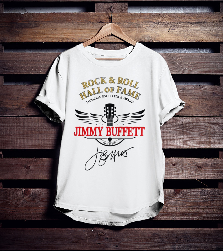 Rock And Roll Hall Of Fame Musician Excellence Award Jimmy Buffett Class Of T-Shirt