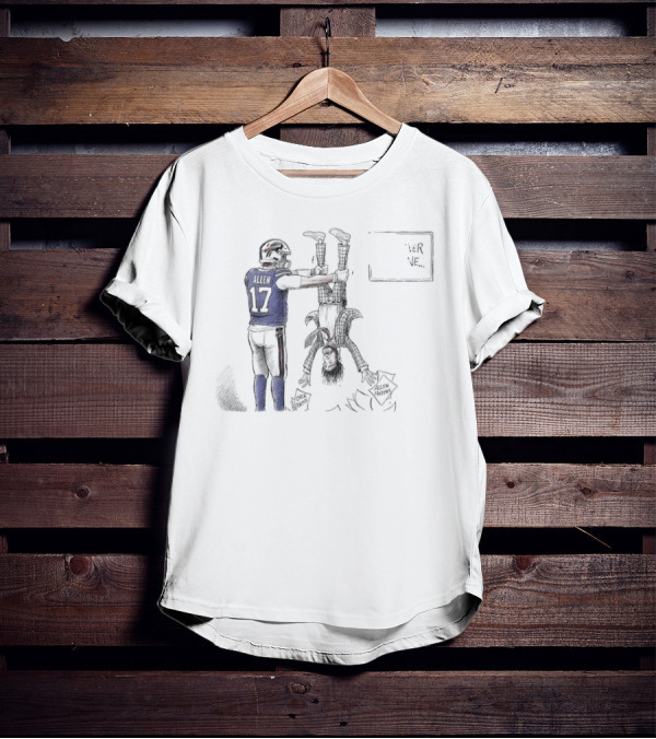 Buffalo Bills Josh Allen Over Throwing Allen Haters T-Shirt