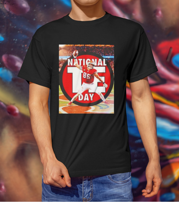 National Tight Ends Day George Kittle 85 SF 49ers Game T-Shirt