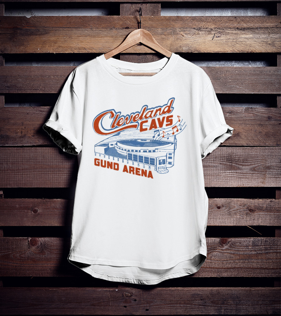 Cleveland Cavs Gund Arena Retro Music Note T-Shirt