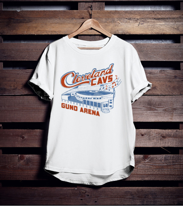 Cleveland Cavs Gund Arena Retro Music Note T-Shirt