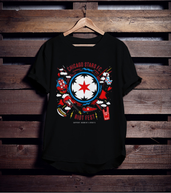Chicago Stars FC Riot Fest Support Women's Sports T-Shirt