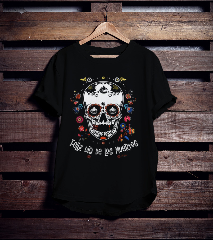 Vancouver Canucks Feliz Dia De Los Muertos T-Shirt