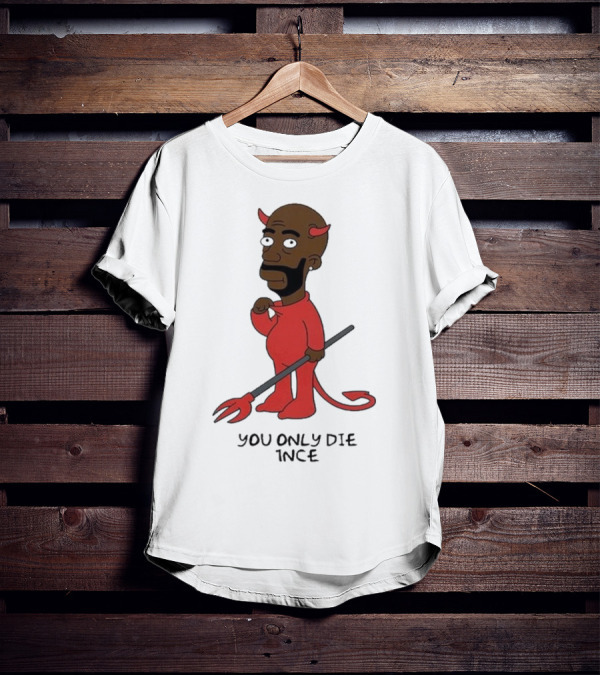 Freddie Gibbs Gibbsons You Only Die 1Nce Devil Cartoon Character T-Shirt