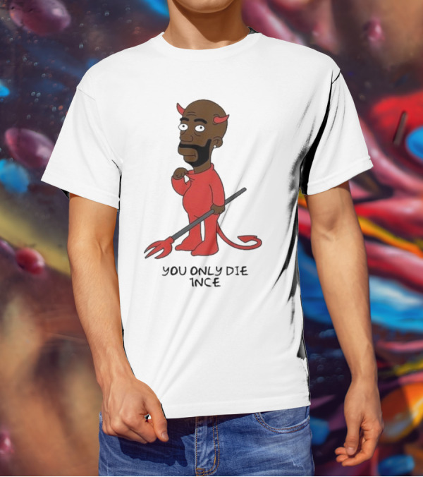 Freddie Gibbs Gibbsons You Only Die 1Nce Devil Cartoon Character T-Shirt
