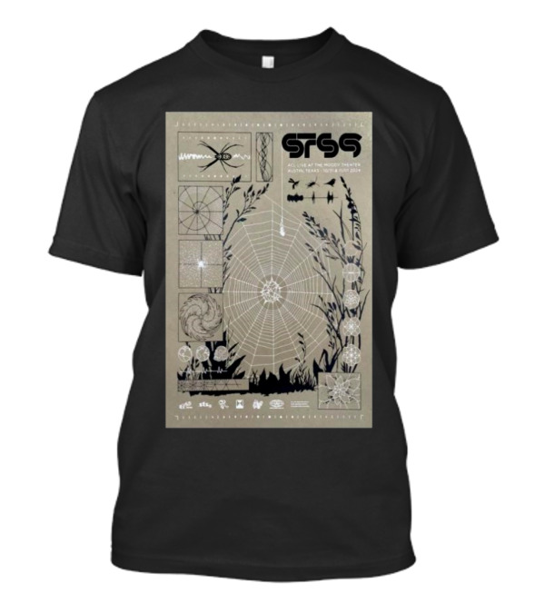 STS9 ACL Live At Moody Theater Austin Texas Spider Web Imagery October 31 November 1 T-Shirt