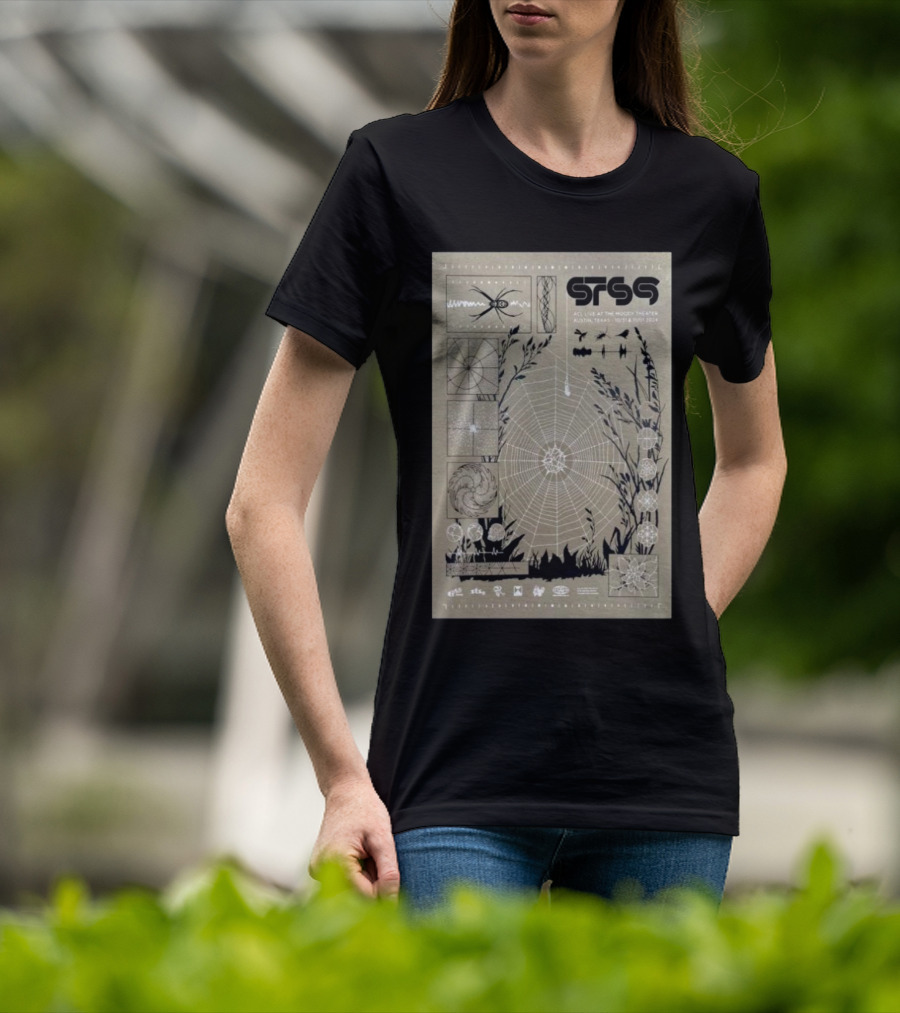 STS9 ACL Live At Moody Theater Austin Texas Spider Web Imagery October 31 November 1 T-Shirt