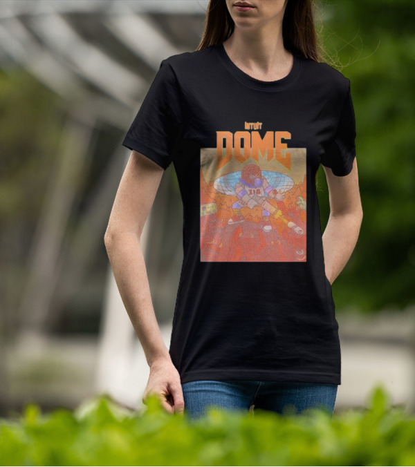 Intuit Dome Futuristic Mascot With Basketball Energy Disc T-Shirt