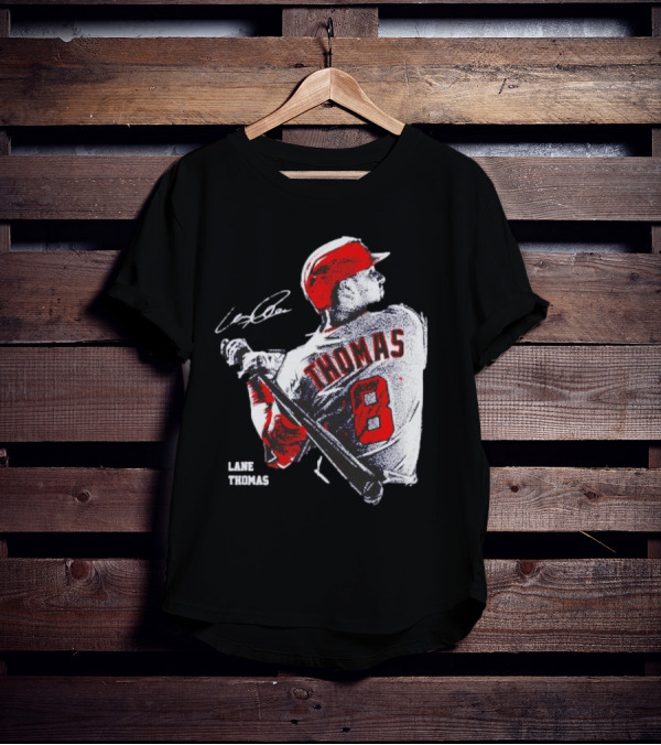 Lane Thomas Cleveland Guardians Baseball Jersey Signature Design 8 T-Shirt