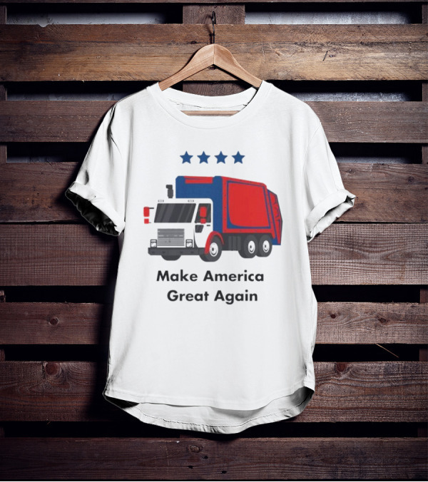 Make America Great Again Garbage Truck With Stars T-Shirt