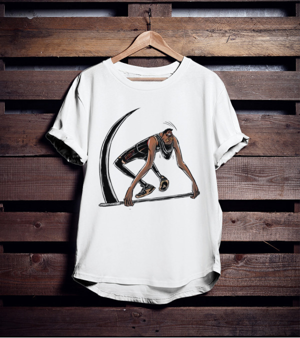 Kevin Durant Phoenix Suns Slim Reaper Cartoon Basketball Star T-Shirt