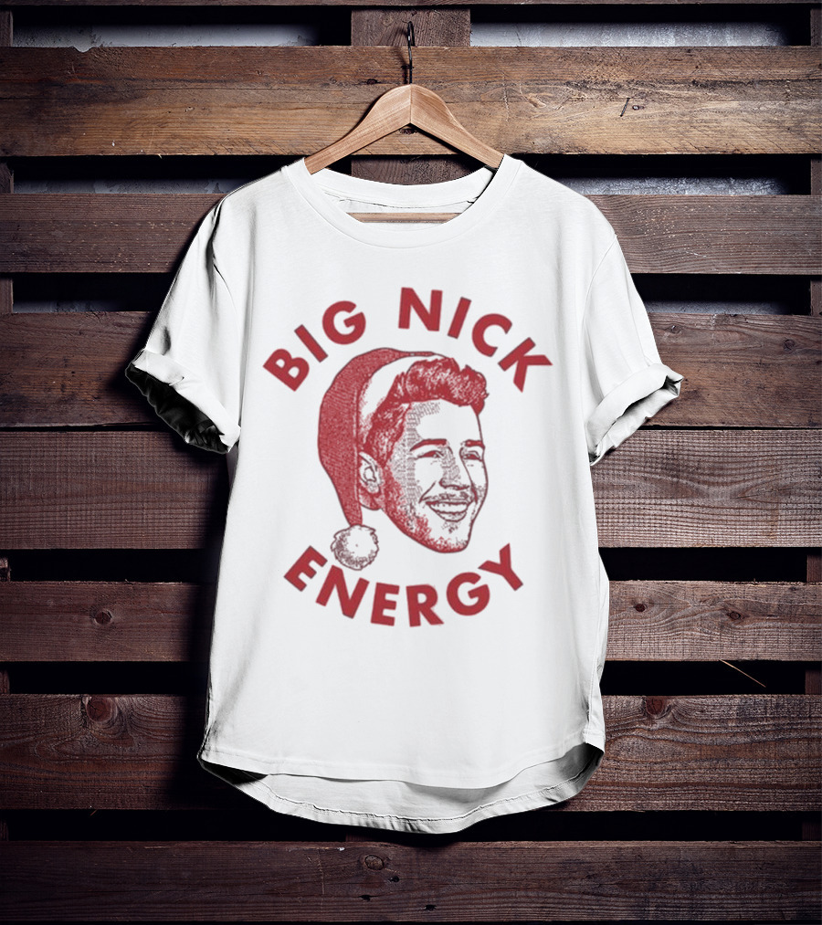 Big Nick Energy Jonas Brothers Christmas Santa Hat T-Shirt