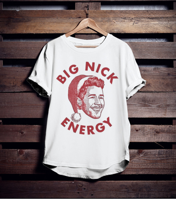 Big Nick Energy Jonas Brothers Christmas Santa Hat T-Shirt