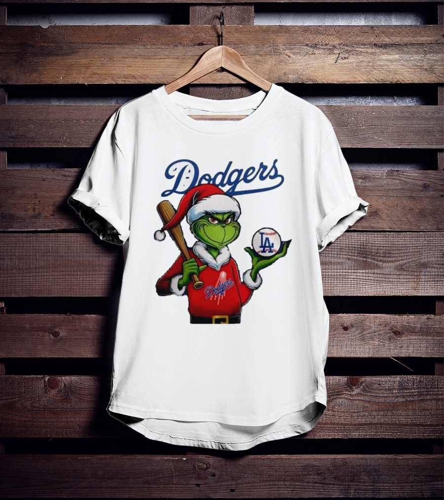 Dodgers MLB Los Angeles The Grinch Grinchmas Christmas T-Shirt