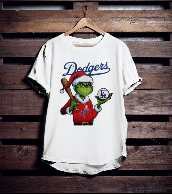 Dodgers MLB Los Angeles The Grinch Grinchmas Christmas T-Shirt