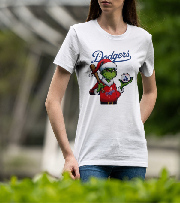 Dodgers MLB Los Angeles The Grinch Grinchmas Christmas T-Shirt