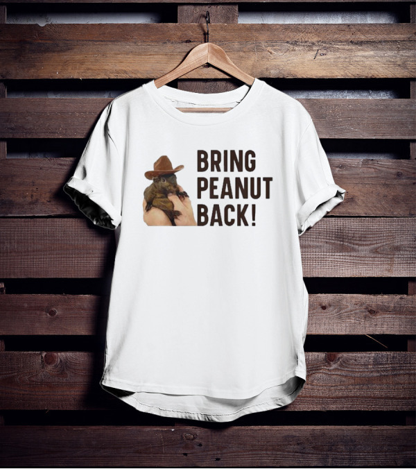Bring Peanut The Squirrel Back Cowboy Hat Image T-Shirt