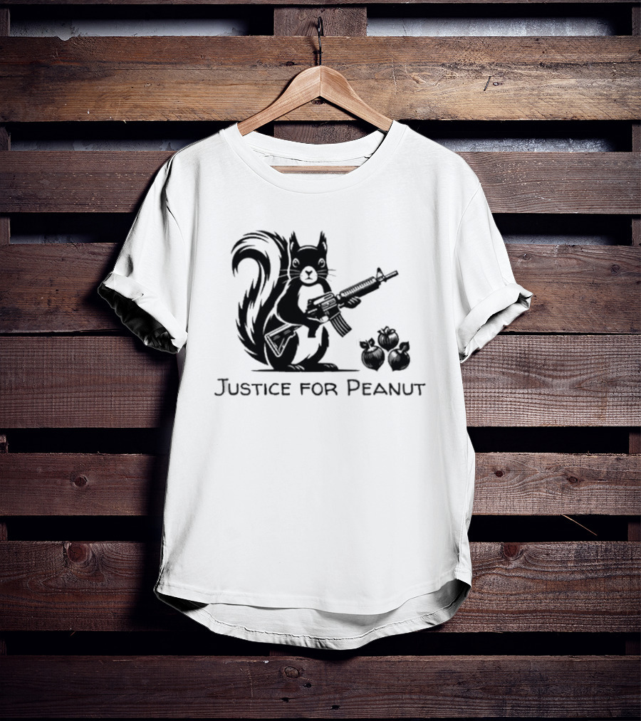Justice For Peanut Squirrel With Gun T-Shirt