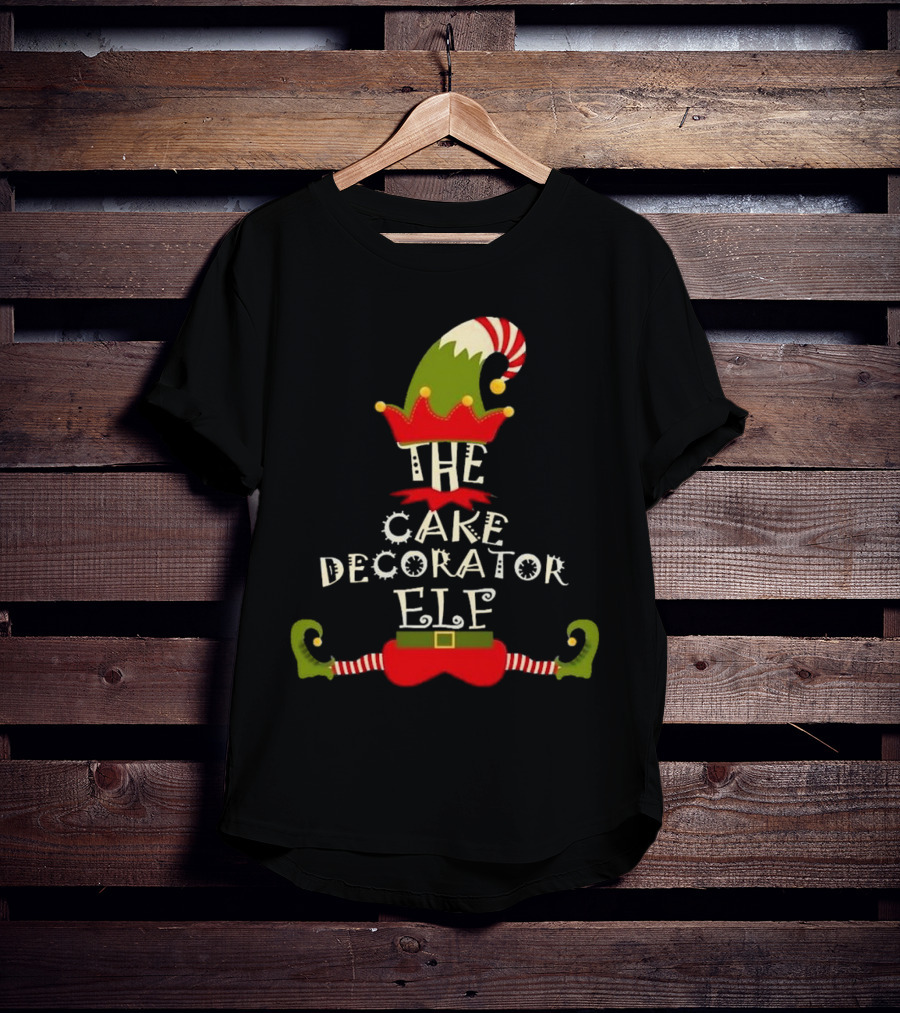 The Cake Decorator Elf Christmas Holiday T-Shirt