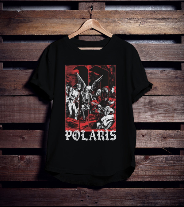 Down Right Merch Polaris Skeleton Scene T-Shirt